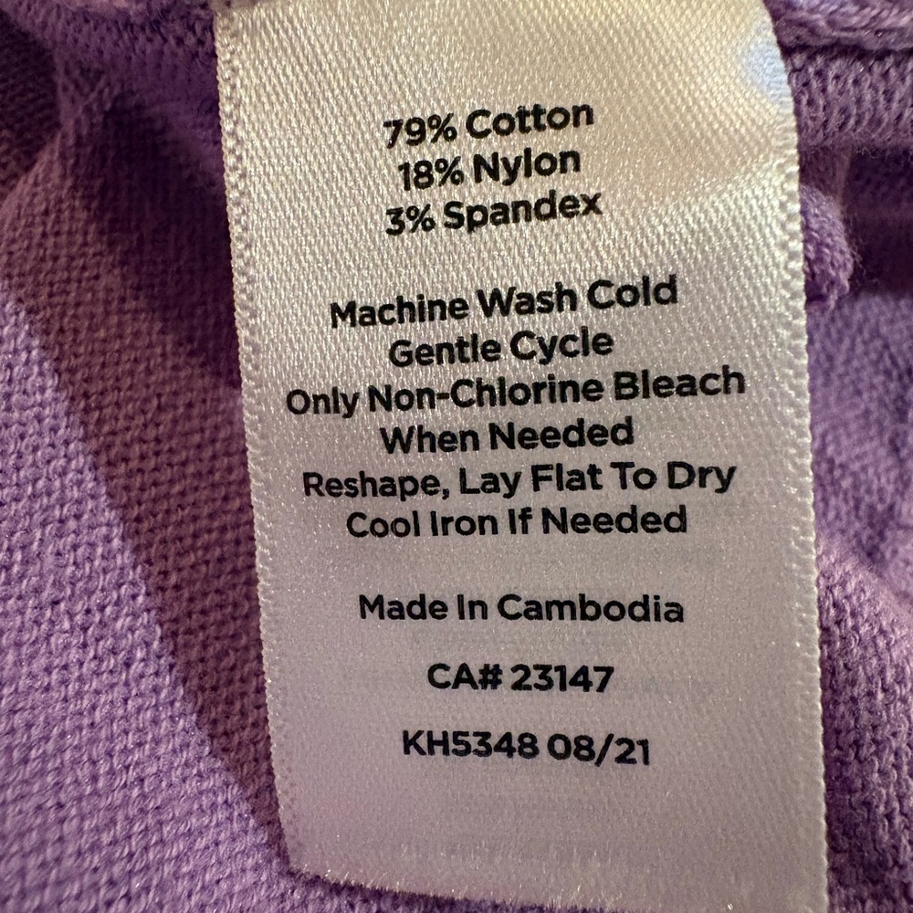 Talbots lavender button-down cardigan sweater wom… - image 6